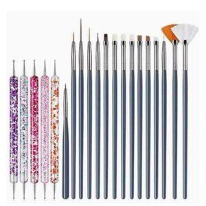 20 Piece Nail Brush Set
